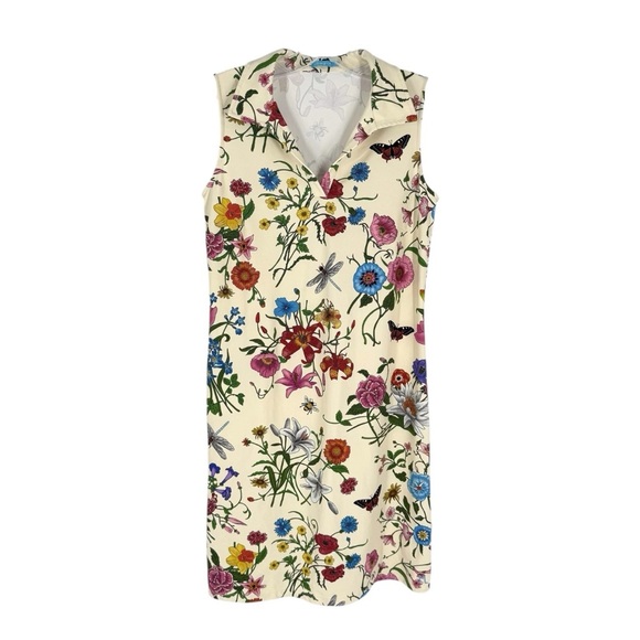 J. McLaughlin Dresses & Skirts - J McLaughlin Catalina Cloth Dress Womens Size Small Garden Floral Butterfly Bee